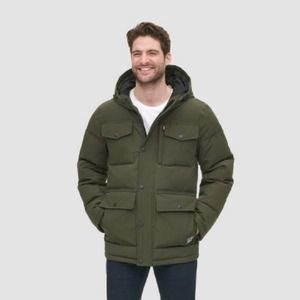 LEVI’S | Olive Green Puffer Utility Coat Mens Size XL